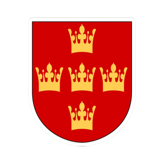 Societas Heraldica Scandinavica vapen (Sweden) (Coat of Arms) STICKER Vinyl Kiss-Cut Decal 2 Inch White - The Sticker Space