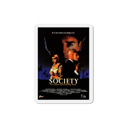 Society 1992 Movie Poster Die-Cut Magnet-3" x 3"-The Sticker Space