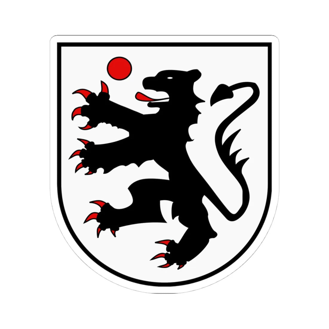 Socin Sozzini coat of arms (Italy) (Coat of Arms) STICKER Vinyl Kiss-Cut Decal 4 Inch White - The Sticker Space