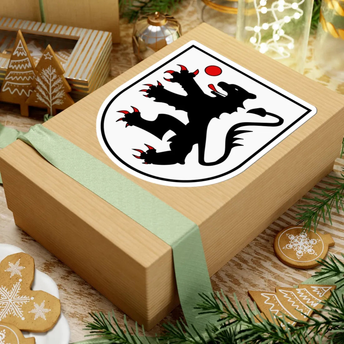 Socin Sozzini coat of arms (Switzerland) (Coat of Arms) STICKER Vinyl Kiss-Cut Decal - The Sticker Space