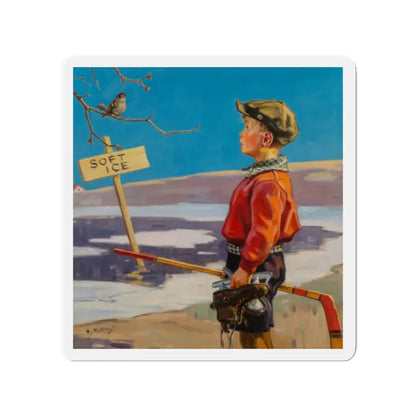 Soft Ice (Magazine Illustration) Refrigerator Magnet 2 Inch Die-Cut - The Sticker Space