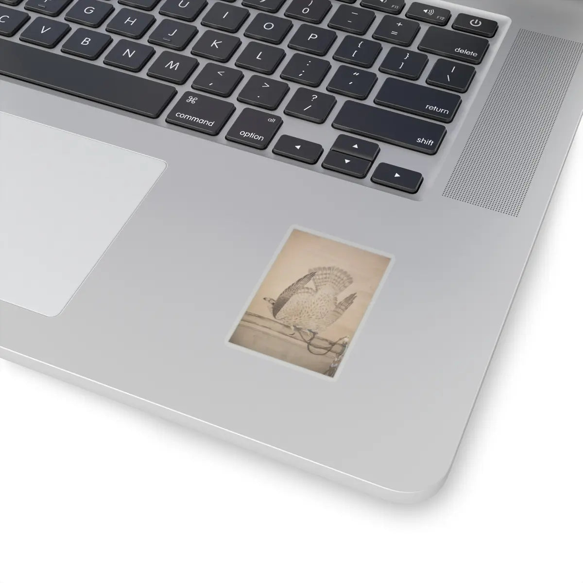 Soga Chokuan - Hunting Hawk on Perch - late 18th–early 19th century v3 - STICKER Vinyl Kiss-Cut Decal