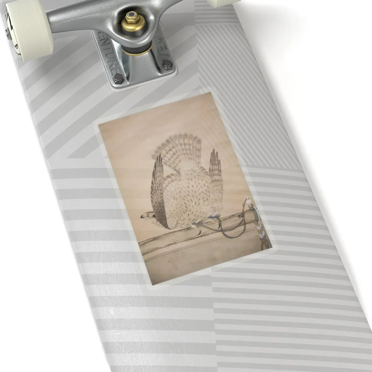 Soga Chokuan - Hunting Hawk on Perch - late 18th–early 19th century v3 - STICKER Vinyl Kiss-Cut Decal