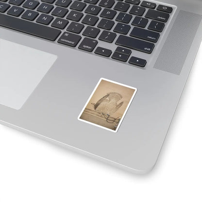 Soga Chokuan - Hunting Hawk on Perch - late 18th–early 19th century v3 - STICKER Vinyl Kiss-Cut Decal