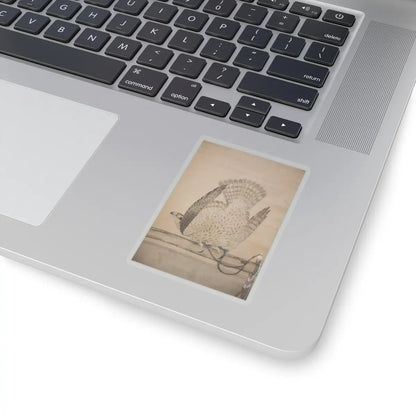 Soga Chokuan - Hunting Hawk on Perch - late 18th–early 19th century v3 - STICKER Vinyl Kiss-Cut Decal