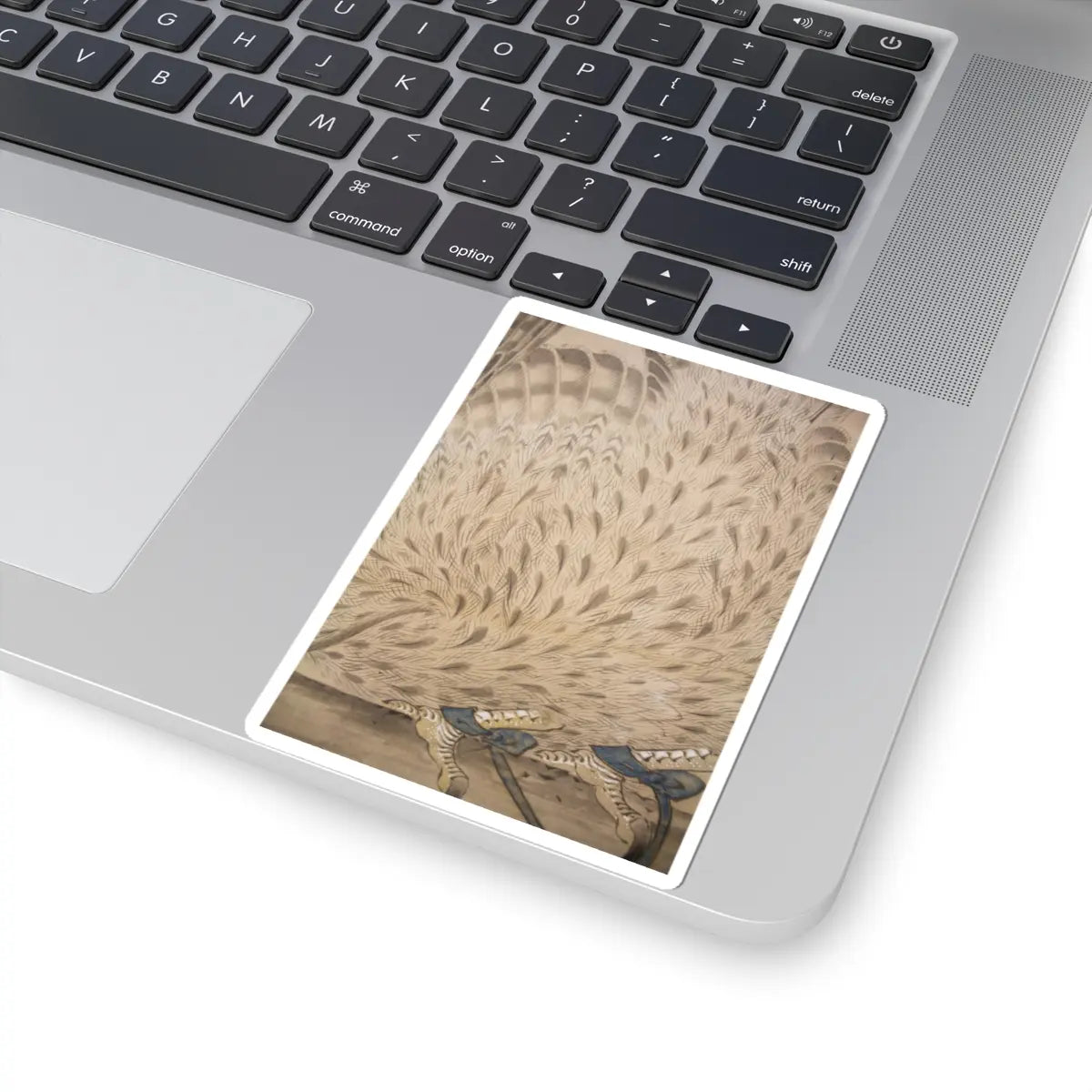 Soga Chokuan - Hunting Hawk on Perch - late 18th–early 19th century v5 - STICKER Vinyl Kiss-Cut Decal