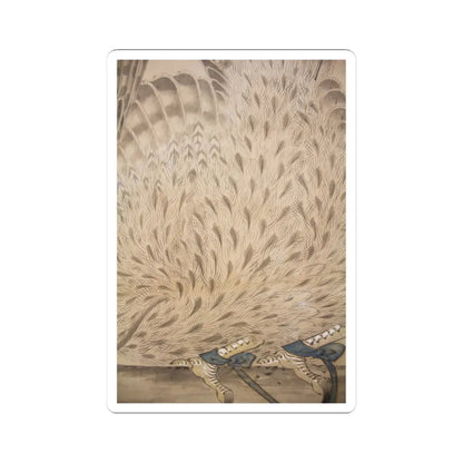 Soga Chokuan - Hunting Hawk on Perch - late 18th–early 19th century v5 - STICKER Vinyl Kiss-Cut Decal