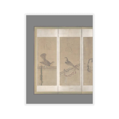 Soga Chokuan - Tethered Hawks - before 1606 v8 - STICKER Vinyl Kiss-Cut Decal