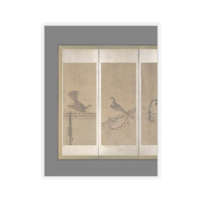 Soga Chokuan - Tethered Hawks - before 1606 v8 - STICKER Vinyl Kiss-Cut Decal