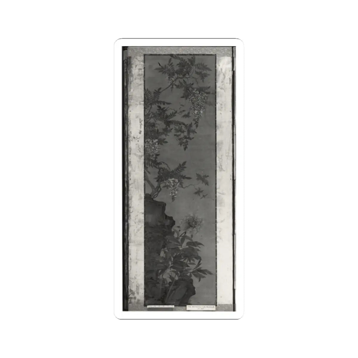 Soga Chokuan - Tethered Hawks - probably 19th century v10 - STICKER Vinyl Kiss-Cut Decal