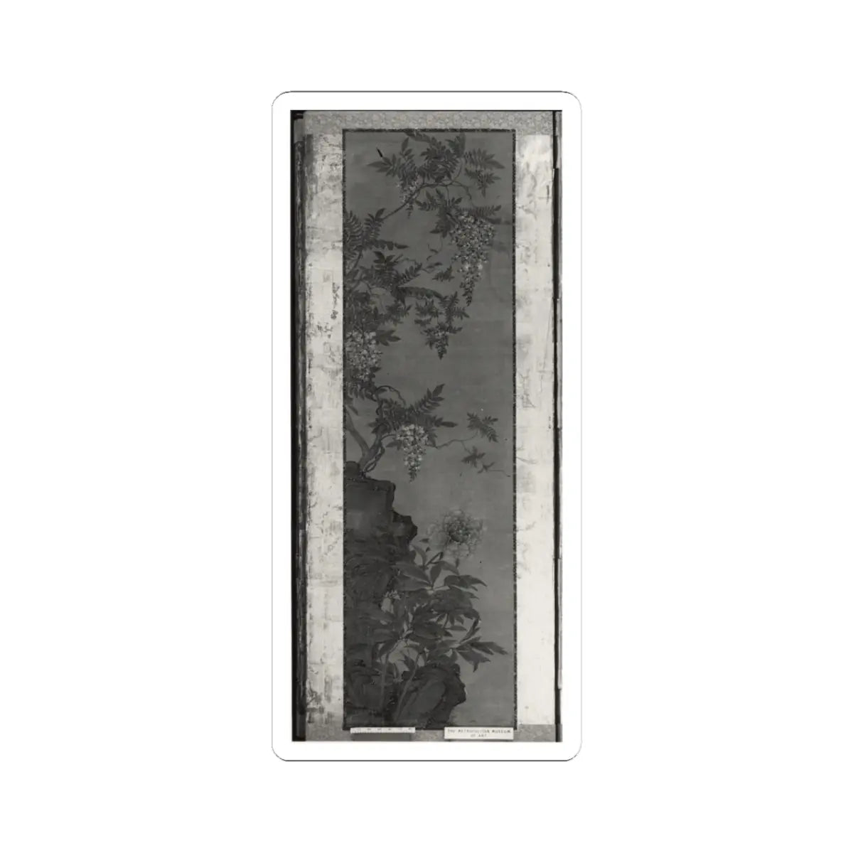 Soga Chokuan - Tethered Hawks - probably 19th century v10 - STICKER Vinyl Kiss-Cut Decal