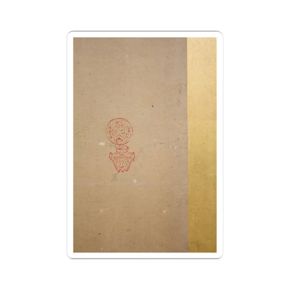 Soga Chokuan - Tethered Hawks - probably 19th century v19 - STICKER Vinyl Kiss-Cut Decal