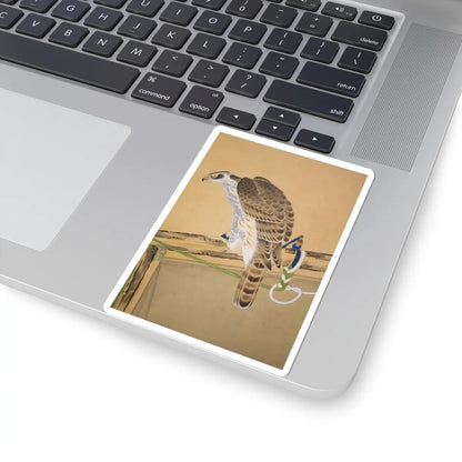 Soga Chokuan - Tethered Hawks - probably 19th century v21 - STICKER Vinyl Kiss-Cut Decal