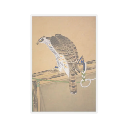 Soga Chokuan - Tethered Hawks - probably 19th century v21 - STICKER Vinyl Kiss-Cut Decal