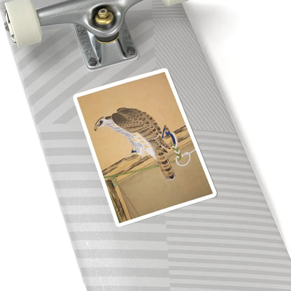 Soga Chokuan - Tethered Hawks - probably 19th century v21 - STICKER Vinyl Kiss-Cut Decal