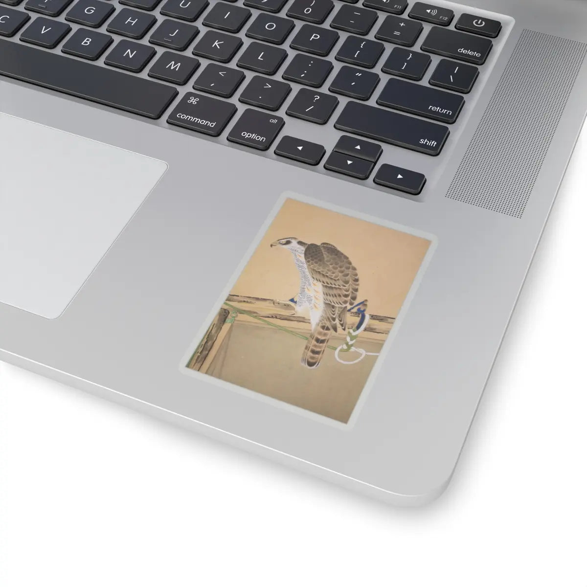 Soga Chokuan - Tethered Hawks - probably 19th century v21 - STICKER Vinyl Kiss-Cut Decal
