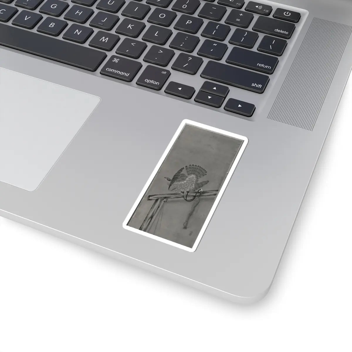 Soga Chokuan - Tethered Hawks - probably 19th century v7 - STICKER Vinyl Kiss-Cut Decal