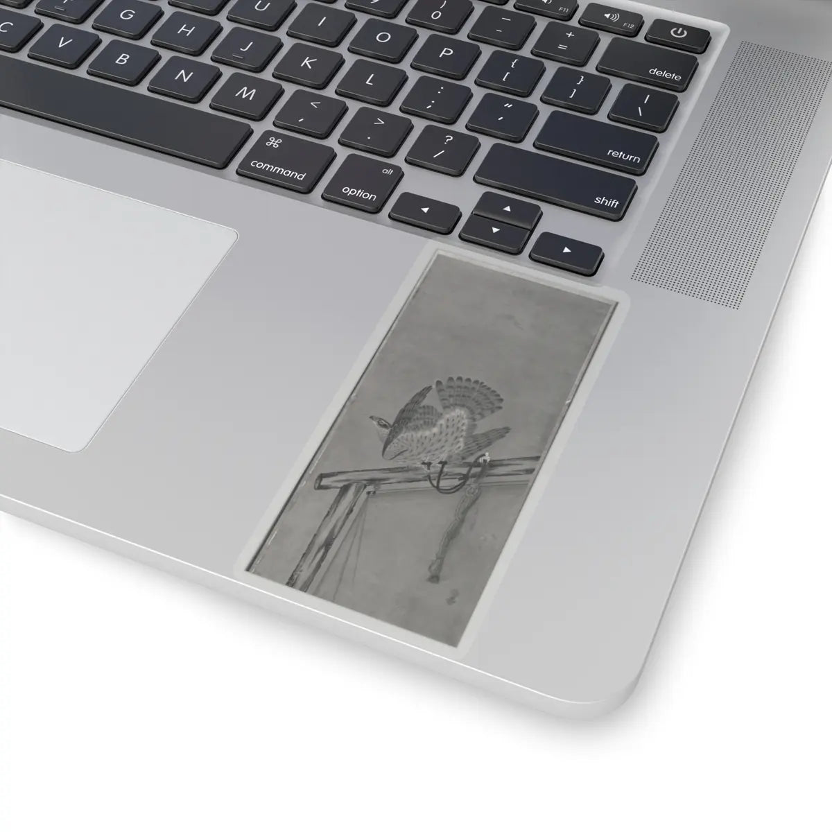 Soga Chokuan - Tethered Hawks - probably 19th century v7 - STICKER Vinyl Kiss-Cut Decal