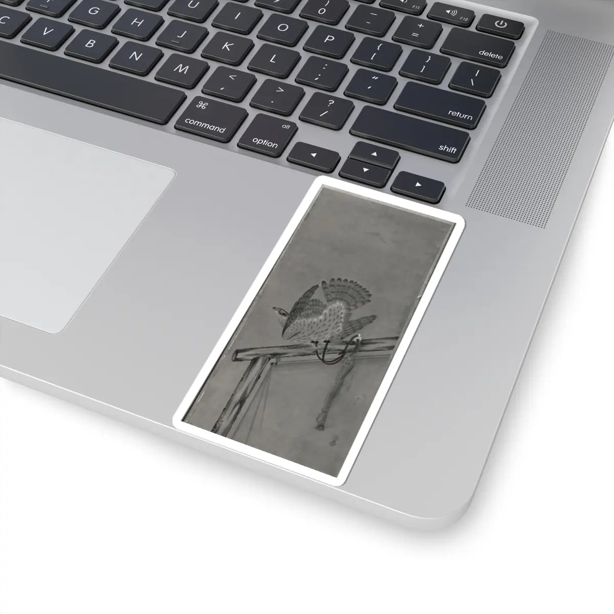 Soga Chokuan - Tethered Hawks - probably 19th century v7 - STICKER Vinyl Kiss-Cut Decal