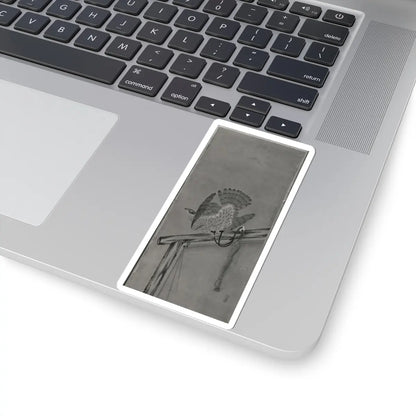 Soga Chokuan - Tethered Hawks - probably 19th century v7 - STICKER Vinyl Kiss-Cut Decal