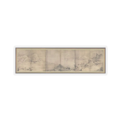 Soga Shōhaku - Eight Views of Ōmi (Ōmi hakkei) - ca. 1762–66 v1 - STICKER Vinyl Kiss-Cut Decal
