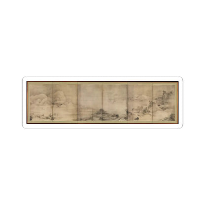 Soga Shōhaku - Eight Views of Ōmi (Ōmi hakkei) - ca. 1762–66 v1 - STICKER Vinyl Kiss-Cut Decal