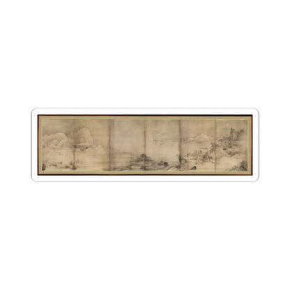 Soga Shōhaku - Eight Views of Ōmi (Ōmi hakkei) - ca. 1762–66 v1 - STICKER Vinyl Kiss-Cut Decal