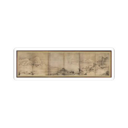 Soga Shōhaku - Eight Views of Ōmi (Ōmi hakkei) - ca. 1762–66 v1 - STICKER Vinyl Kiss-Cut Decal