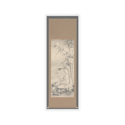 Soga Shōhaku - Tōkaibō with a Fishing Basket - ca. 1768 v2 - STICKER Vinyl Kiss-Cut Decal