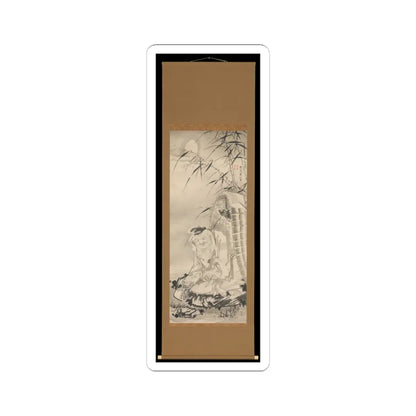 Soga Shōhaku - Tōkaibō with a Fishing Basket - ca. 1768 v2 - STICKER Vinyl Kiss-Cut Decal