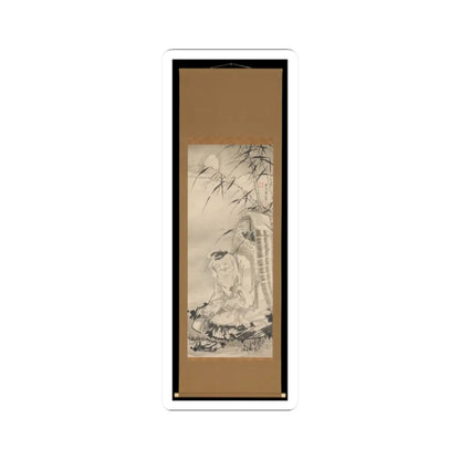 Soga Shōhaku - Tōkaibō with a Fishing Basket - ca. 1768 v2 - STICKER Vinyl Kiss-Cut Decal