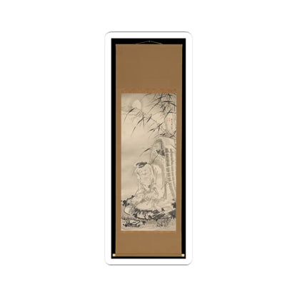 Soga Shōhaku - Tōkaibō with a Fishing Basket - ca. 1768 v2 - STICKER Vinyl Kiss-Cut Decal