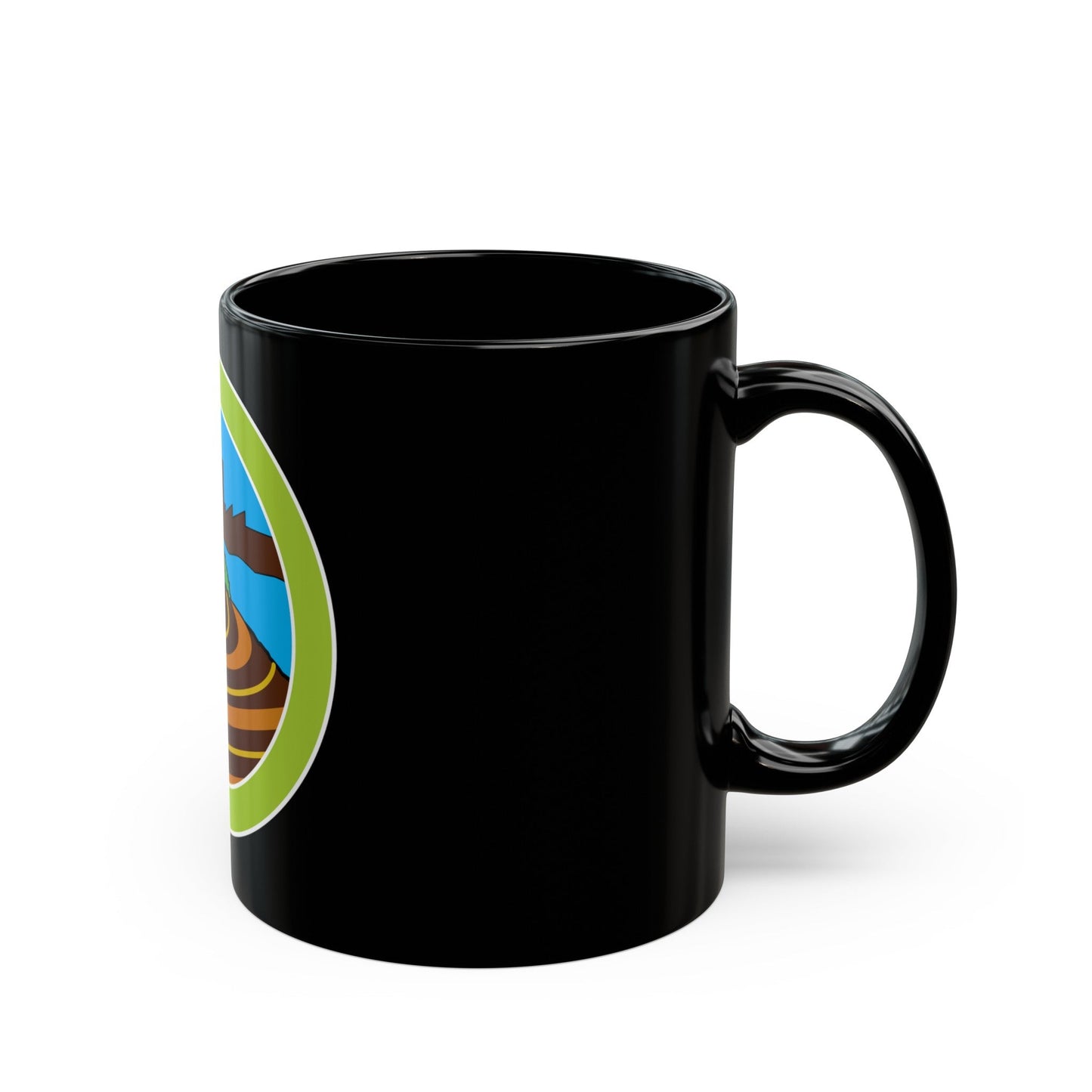 Soil Water Conservation (Boy Scout Merit Badge) Black Coffee Mug-The Sticker Space