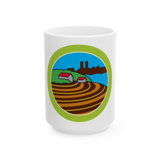 Soil Water Conservation (Boy Scout Merit Badge) White Coffee Mug-15oz-The Sticker Space