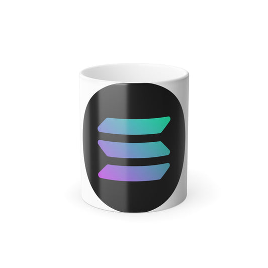 SOLANA SOL (Cryptocurrency) Color Changing Mug 11oz-11oz-The Sticker Space