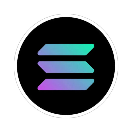 SOLANA SOL (Cryptocurrency) STICKER Vinyl Die-Cut Decal 2 Inch - The Sticker Space