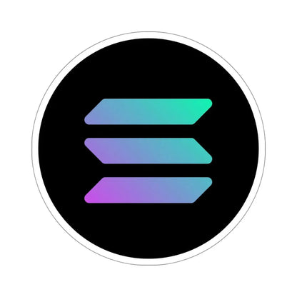 SOLANA SOL (Cryptocurrency) STICKER Vinyl Die-Cut Decal 5 Inch - The Sticker Space