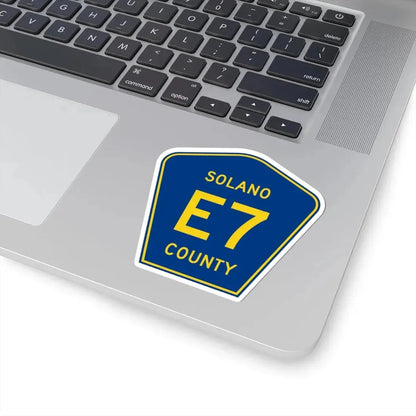 Solano County E7 (California) (Road Sign) STICKER Vinyl Kiss-Cut Decal - The Sticker Space