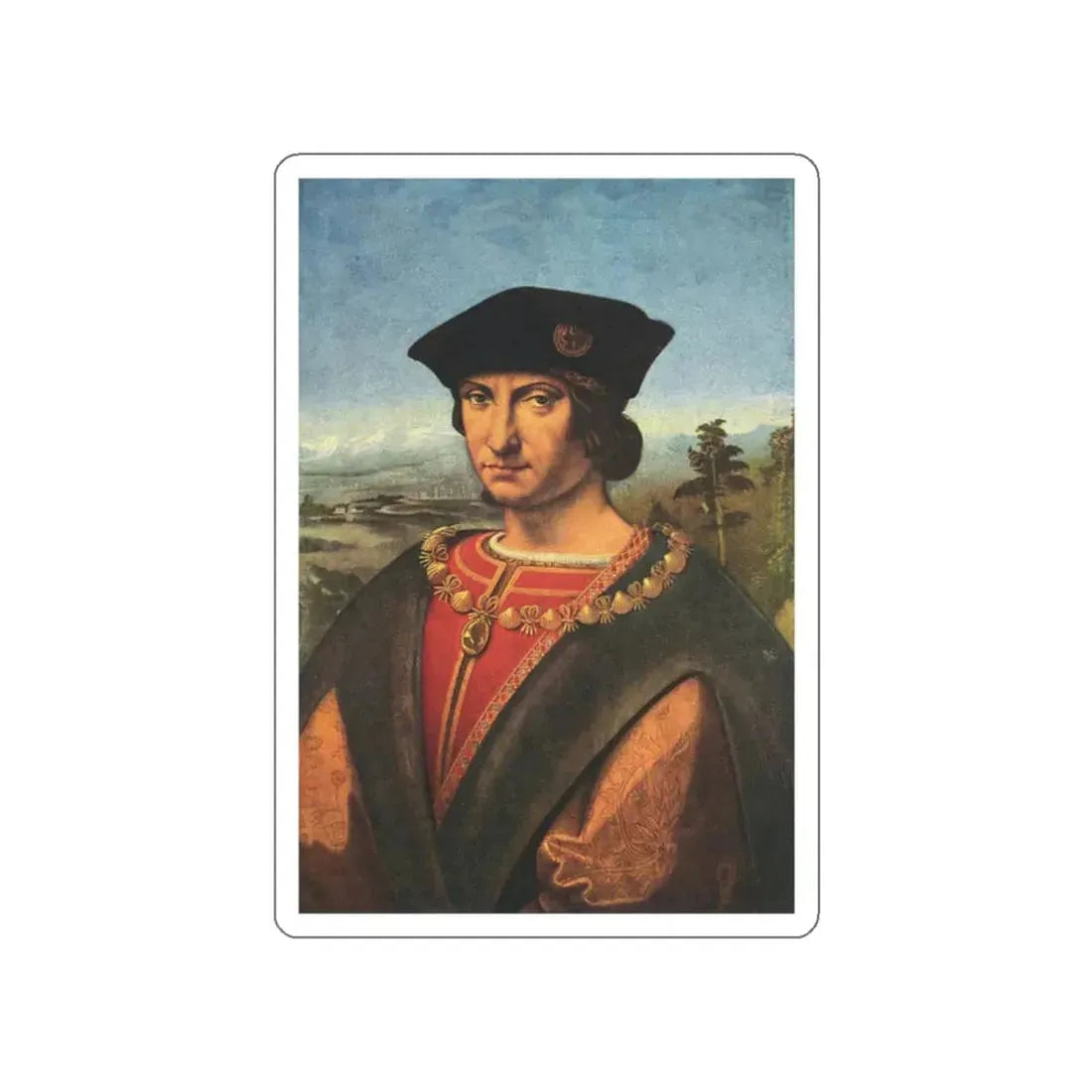 SOLARI, Andrea - Charles d'Amboise (Artwork) STICKER Vinyl Die-Cut Decal White Die-Cut 2 Inch - The Sticker Space