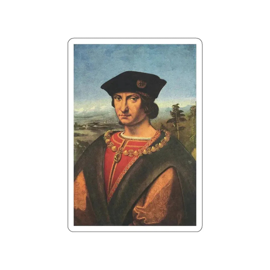 SOLARI, Andrea - Charles d'Amboise (Artwork) STICKER Vinyl Die-Cut Decal White Die-Cut 6 Inch - The Sticker Space