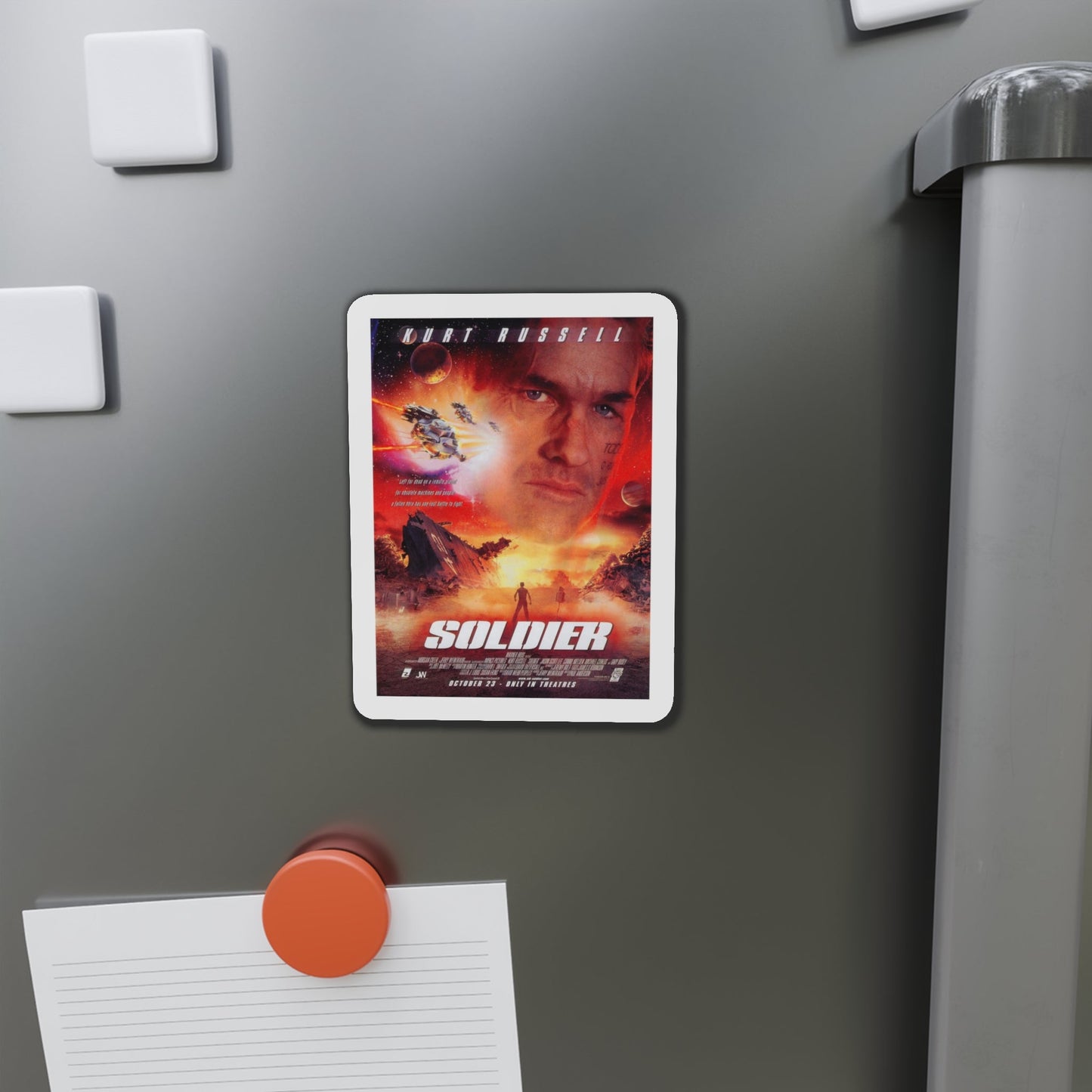 Soldier 1998 Movie Poster Die-Cut Magnet-The Sticker Space