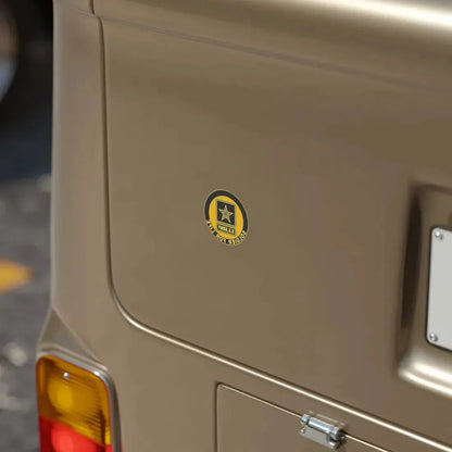 Soldier for Life Lapel Button (U.S. Army) REVERSE PRINT Transparent Die-Cut STICKER - The Sticker Space