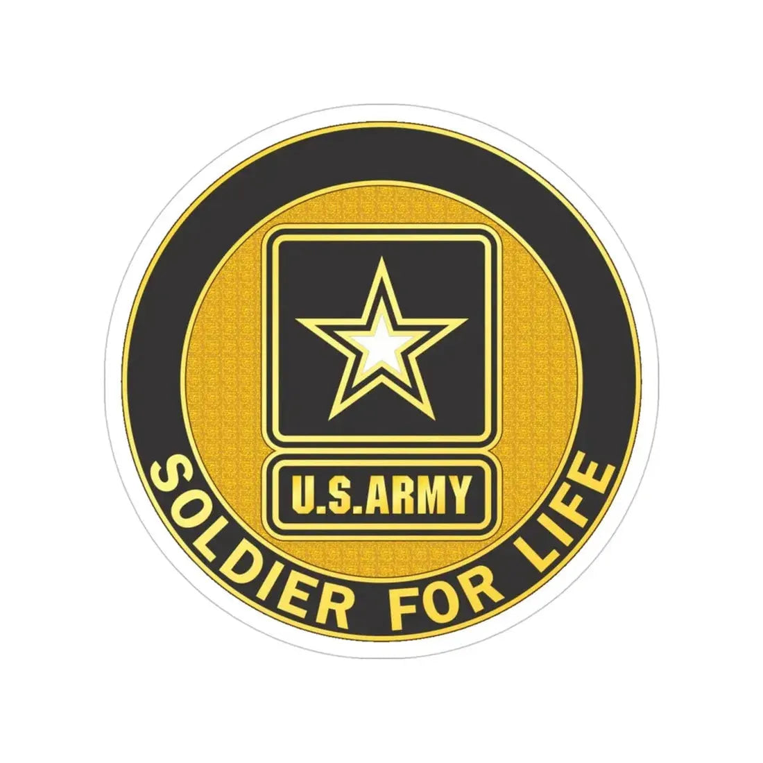 Soldier for Life (U.S. Army) Transparent STICKER Die-Cut Vinyl Decal 4 Inch - The Sticker Space