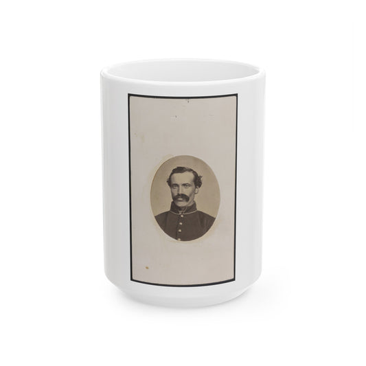 Soldier Identified As Harman In Uniform (U.S. Civil War) White Coffee Mug-15oz-The Sticker Space