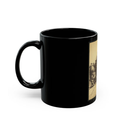 Soldiers Of The 79th New York At Camp (U.S. Civil War) Black Coffee Mug-The Sticker Space