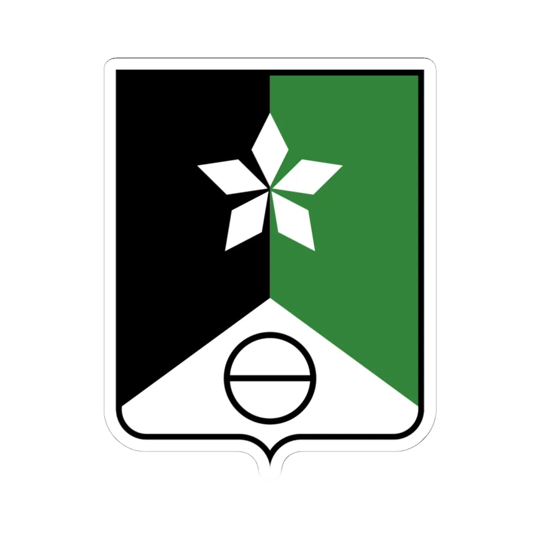 Soledar coat of arms (Ukraine) (Coat of Arms) STICKER Vinyl Kiss-Cut Decal 6 Inch White - The Sticker Space