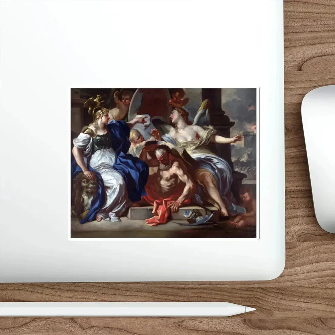 SOLIMENA, Francesco - An Allegory of Louis XIV (Artwork) STICKER Vinyl Die-Cut Decal - The Sticker Space