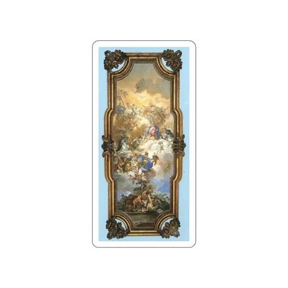 SOLIMENA, Francesco - The Trinity, the Madonna and St Dominic (Artwork) STICKER Vinyl Die-Cut Decal White Die-Cut 3 Inch - The Sticker Space