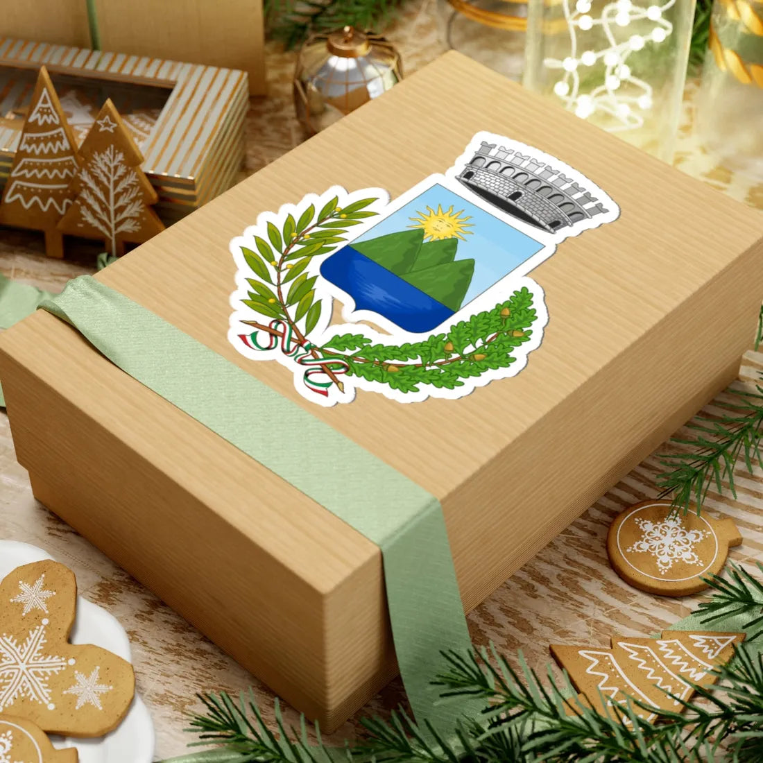 Solopaca-Stemma (Italy) (Coat of Arms) STICKER Vinyl Kiss-Cut Decal - The Sticker Space