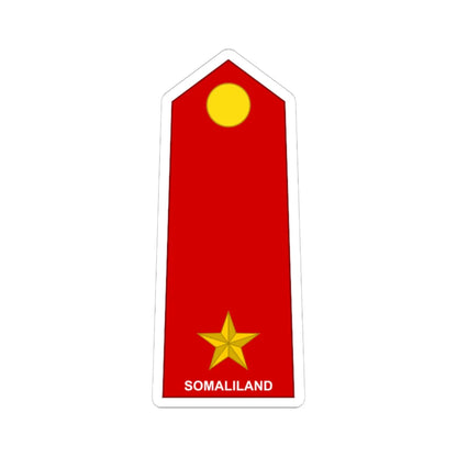 Somaliland Army OF 1a (Mali) (Military Rank) STICKER Vinyl Kiss-Cut Decal 6 Inch White - The Sticker Space